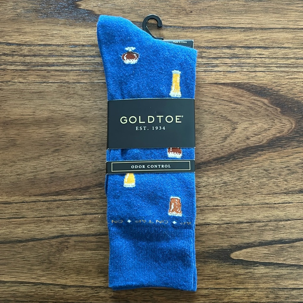 Gold Toe “On Tap” Crew Socks NWT